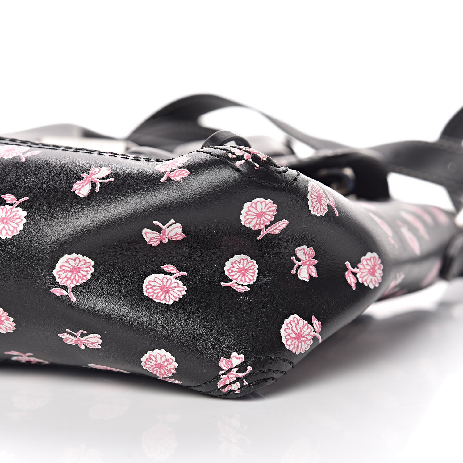 3.1 Phillip Lim 3.1 Calfskin Floral Print Mini Pashli Multicolor 9 of 10