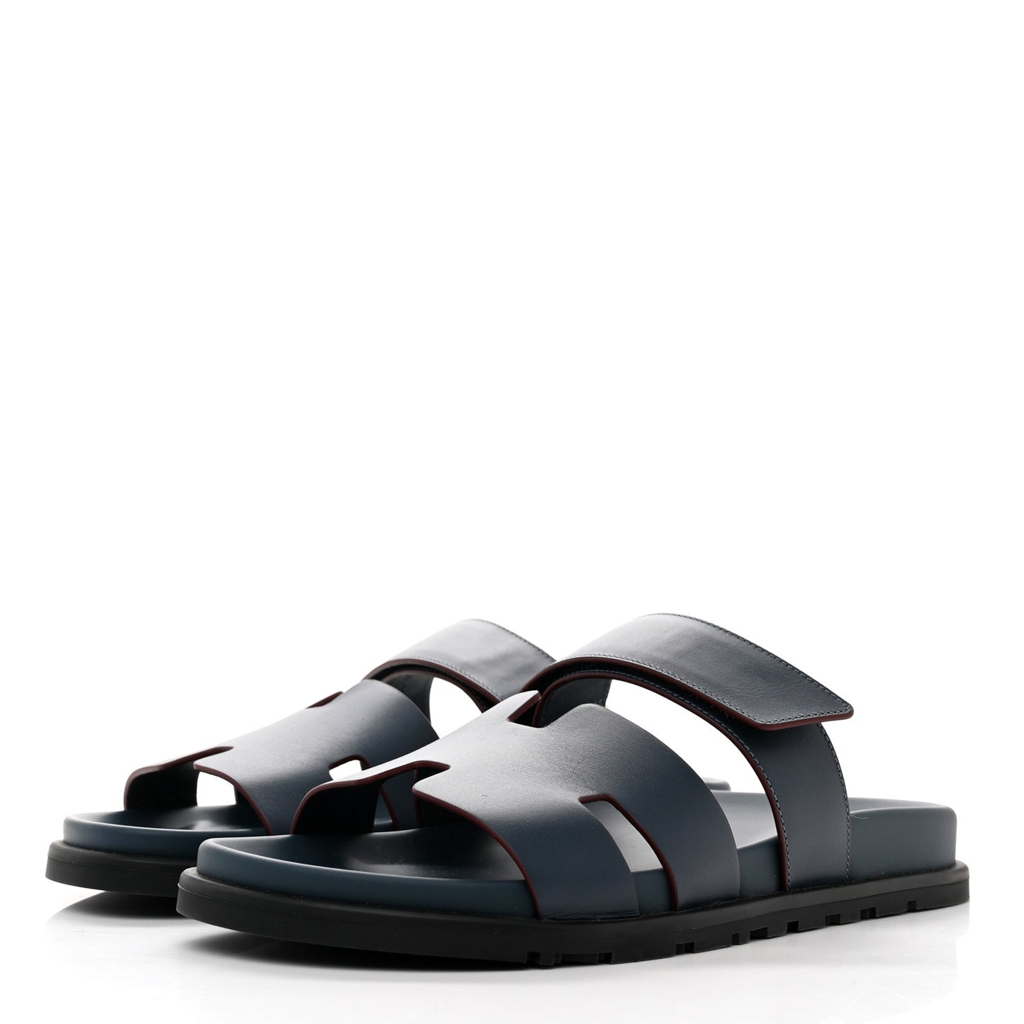 Calfskin Womens Chypre Sandals 41 Bleu Celeste Bordeaux