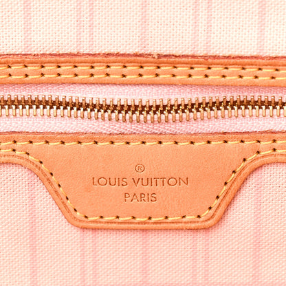 Louis Vuitton Damier Azur Neo Neverfull MM Rose Ballerine 7 of 12