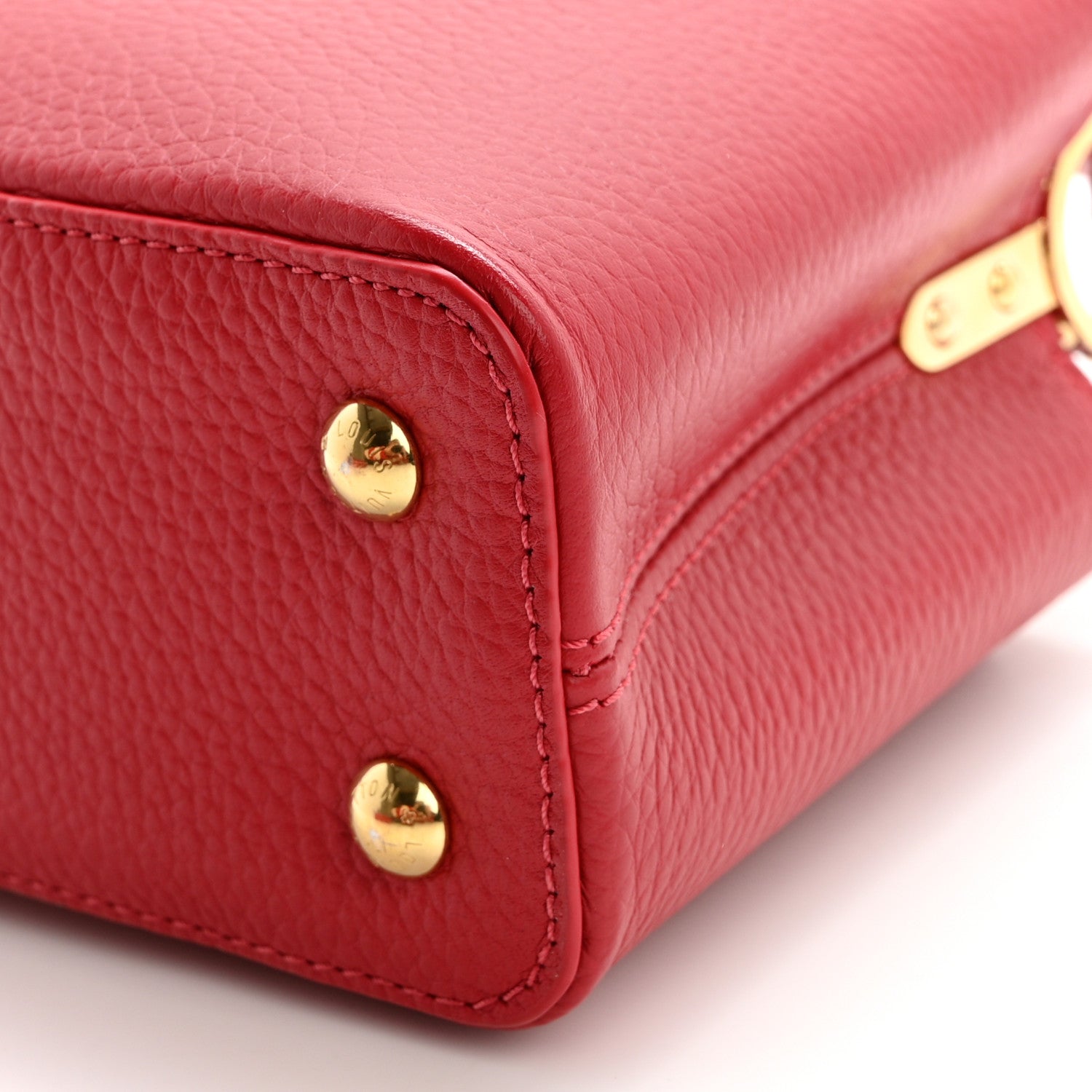 Louis Vuitton Taurillon Mini Capucines Scarlet 9 of 11