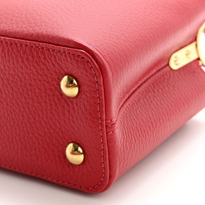 Louis Vuitton Taurillon Mini Capucines Scarlet 9 of 11