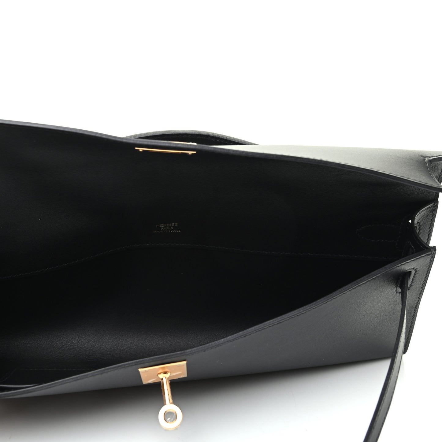 Swift Kelly Cut Clutch Pochette Black