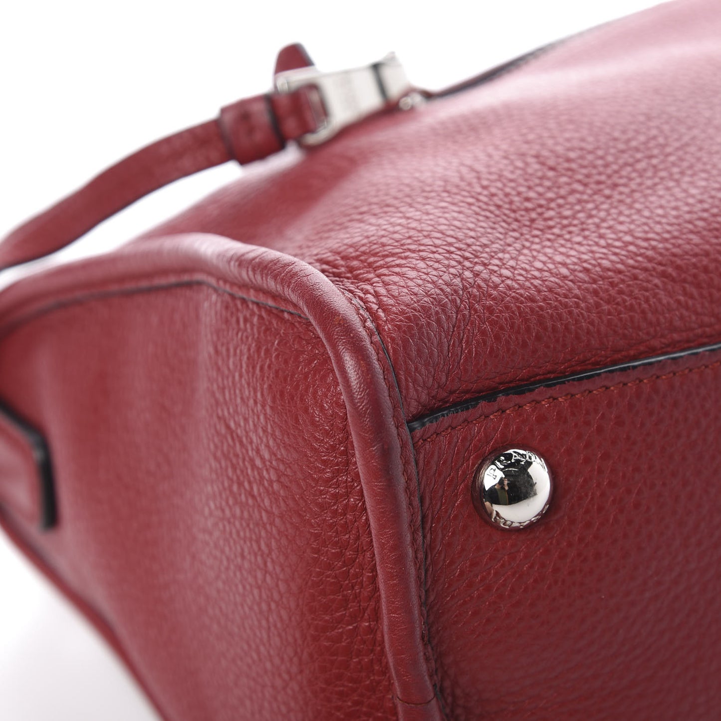 Vitello Phenix Shopping Satchel Rosso