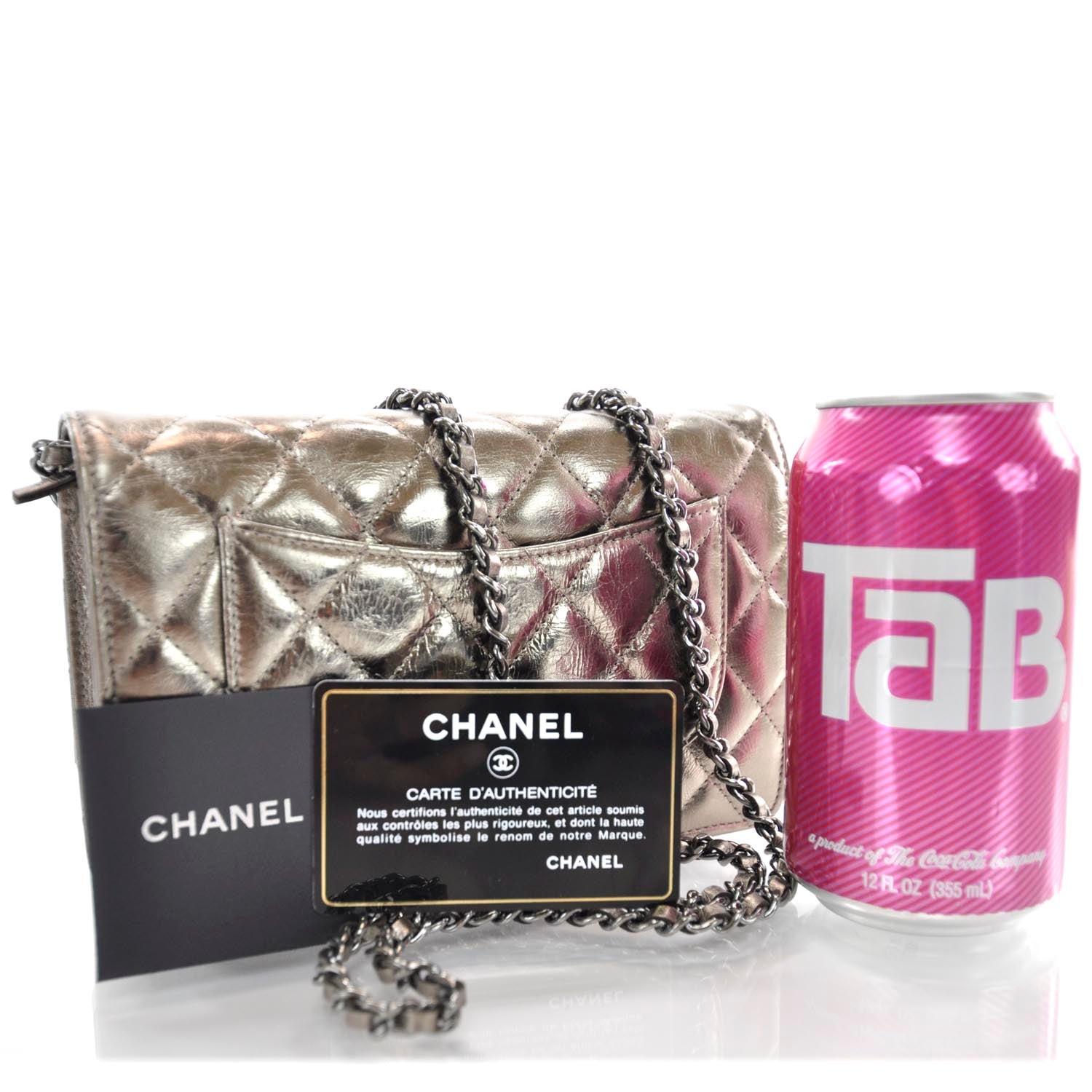 Chanel Reissue Wallet On Chain Metallic 3 of 10