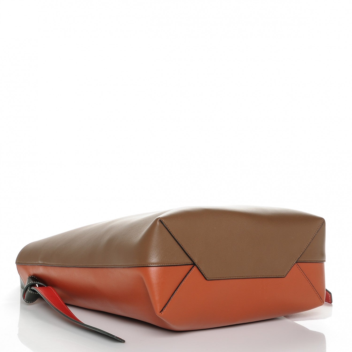 Celine Shiny Smooth Calfskin Small Twisted Cabas Camel Brick 4 of 7