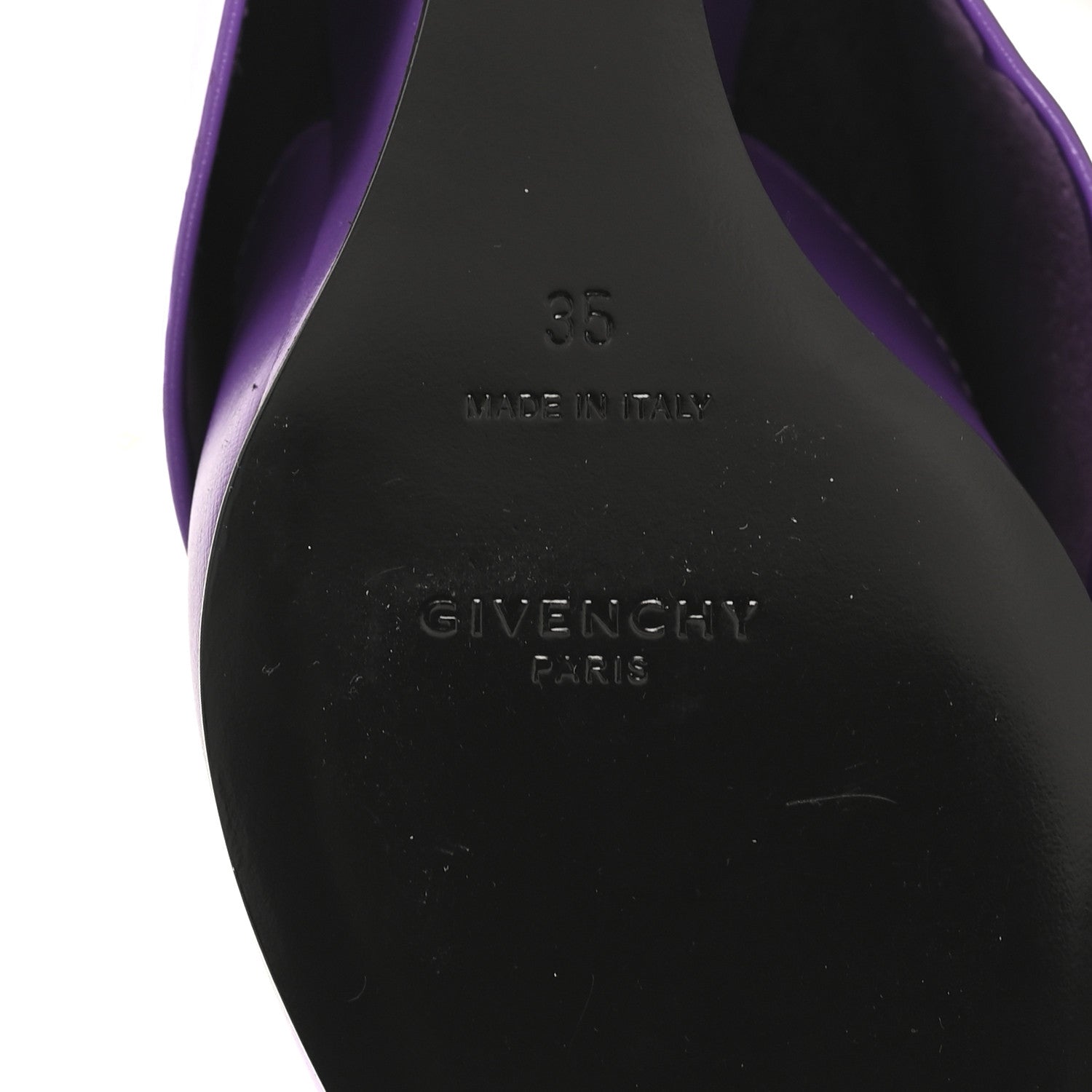 Givenchy Calfskin Shark Lock Ankle Boots 35 Ultraviolet 7 of 10