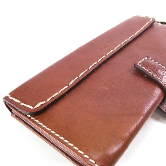 Leather Edith Wallet Whiskey