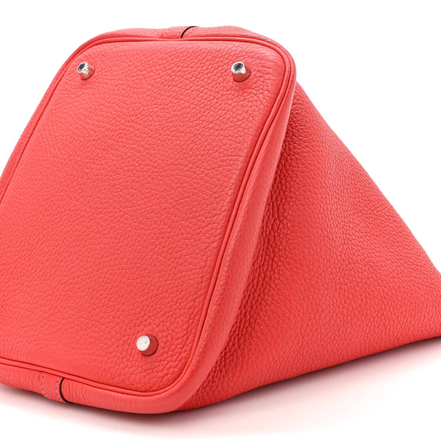 Hermes Taurillon Clemence Picotin Lock 22 MM Rouge Pivoine 9 of 11