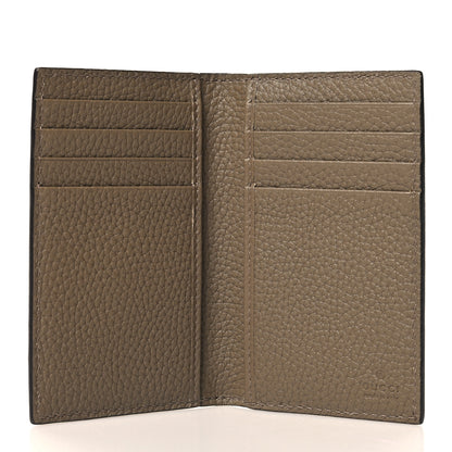 Gucci Piuma Calfskin Jumbo GG Embossed Card Case Taupe 5 of 7