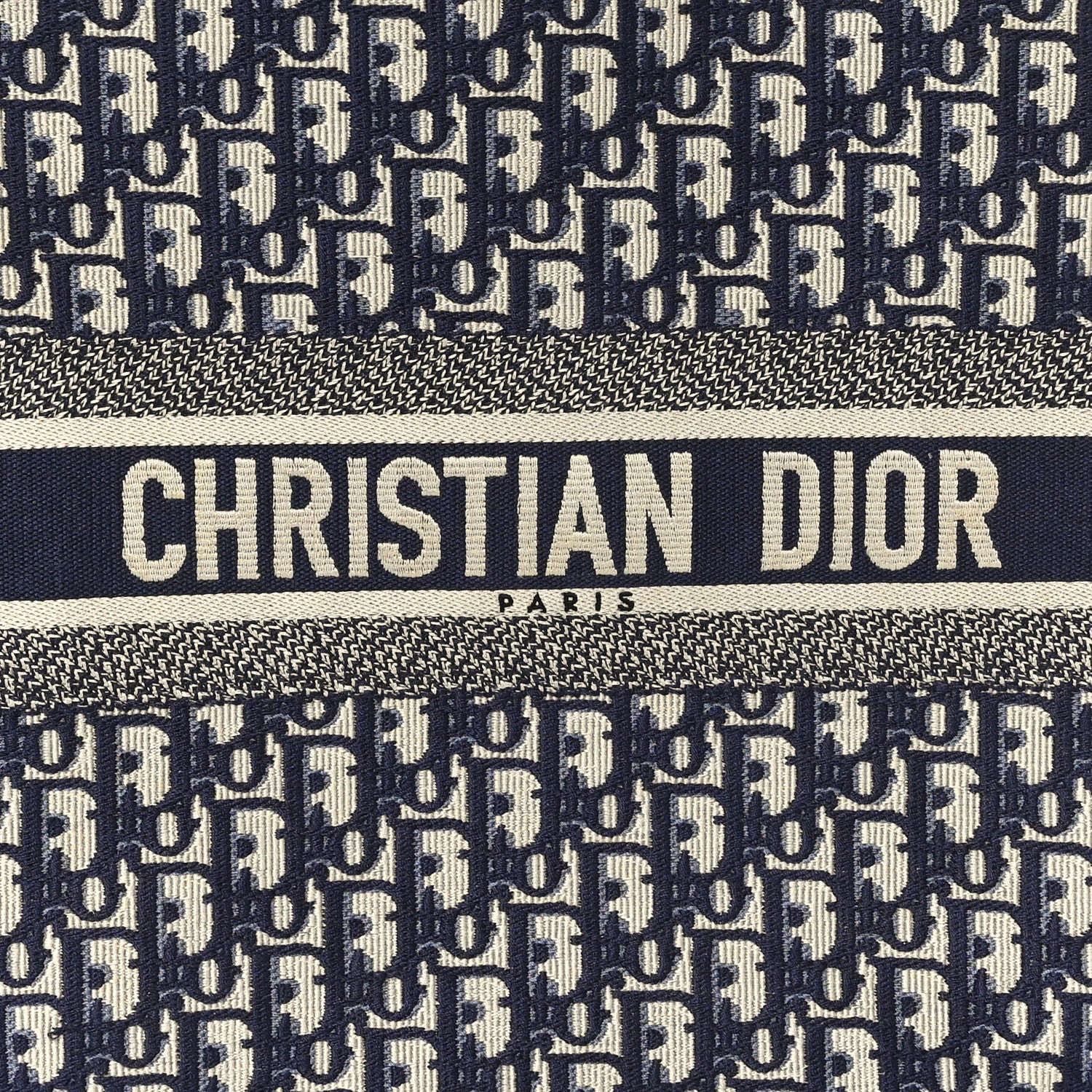 Christian Dior Oblique Large Book Tote Blue Multicolor 8 of 14