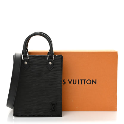 Louis Vuitton Epi Petit Sac Plat Black 9 of 9