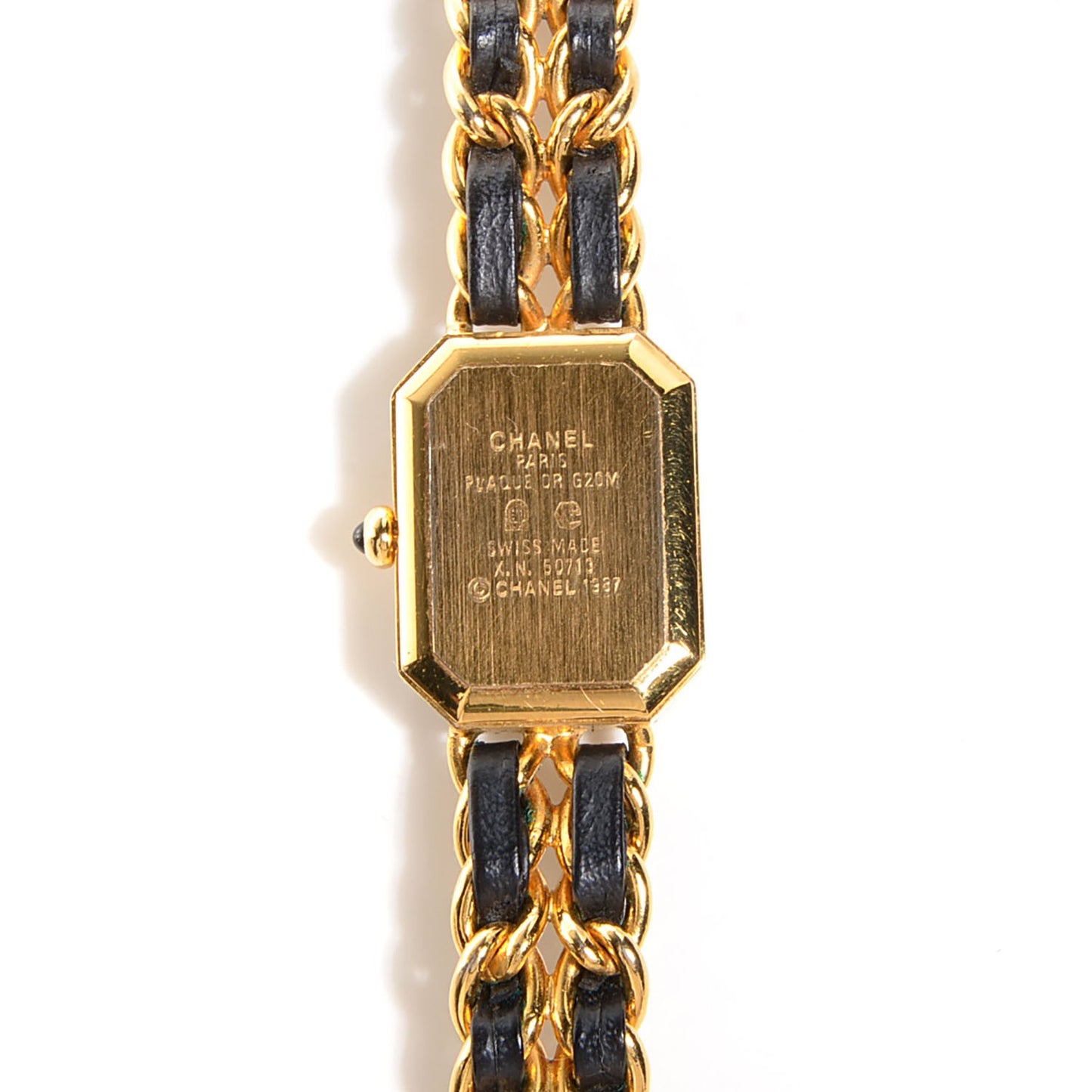 Stainless Steel Lambskin 20mm Chain Premiere Quartz Watch Gold M