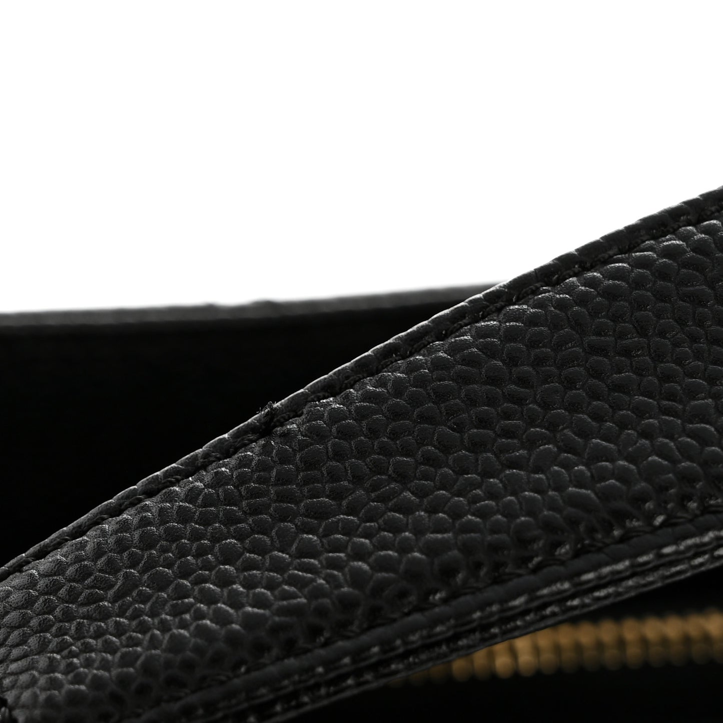 Caviar Quilted Grand Shopping Tote GST Black