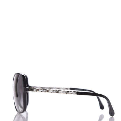 Chanel Lambskin Square Chain Sunglasses 5210-Q Black 2 of 8