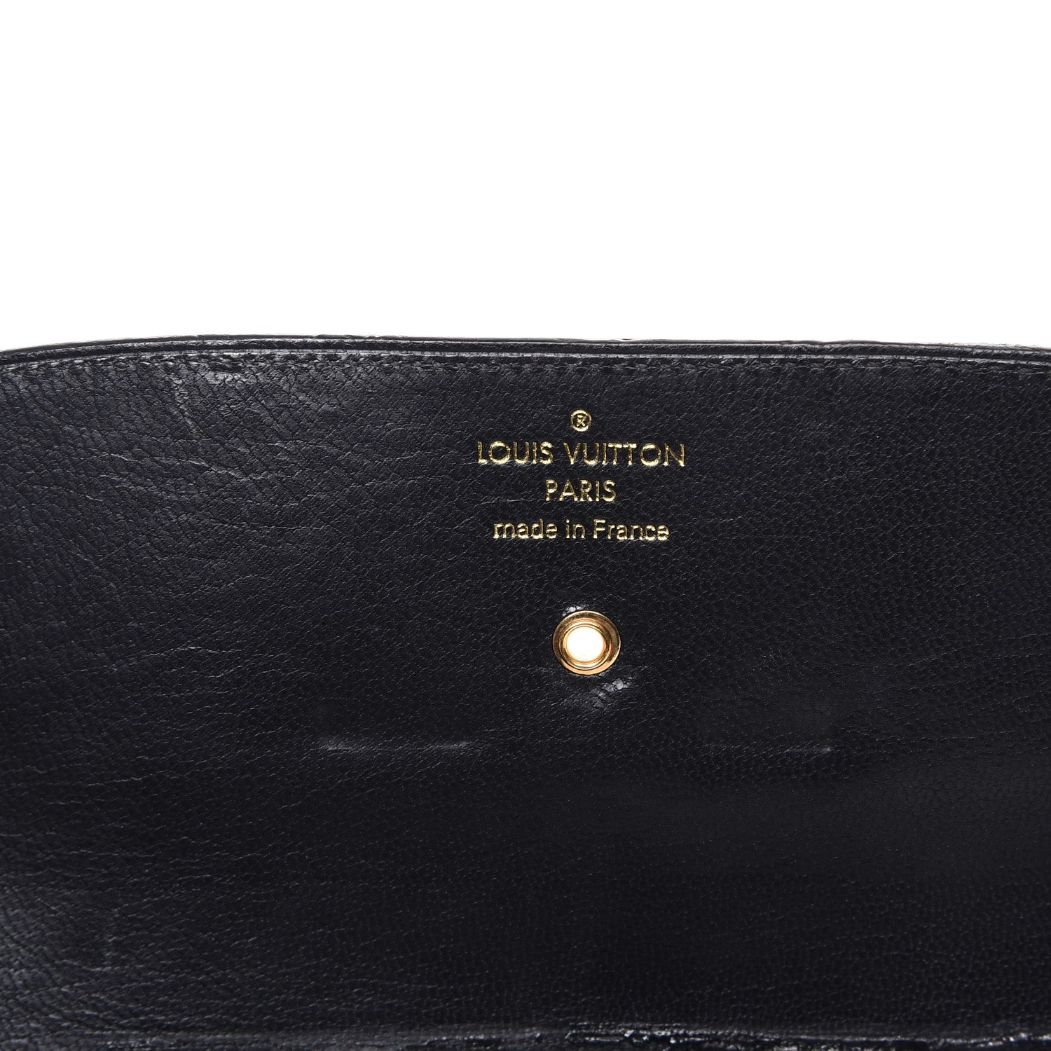 Louis Vuitton Box Calfskin Vivienne LV Long Wallet Black 7 of 11