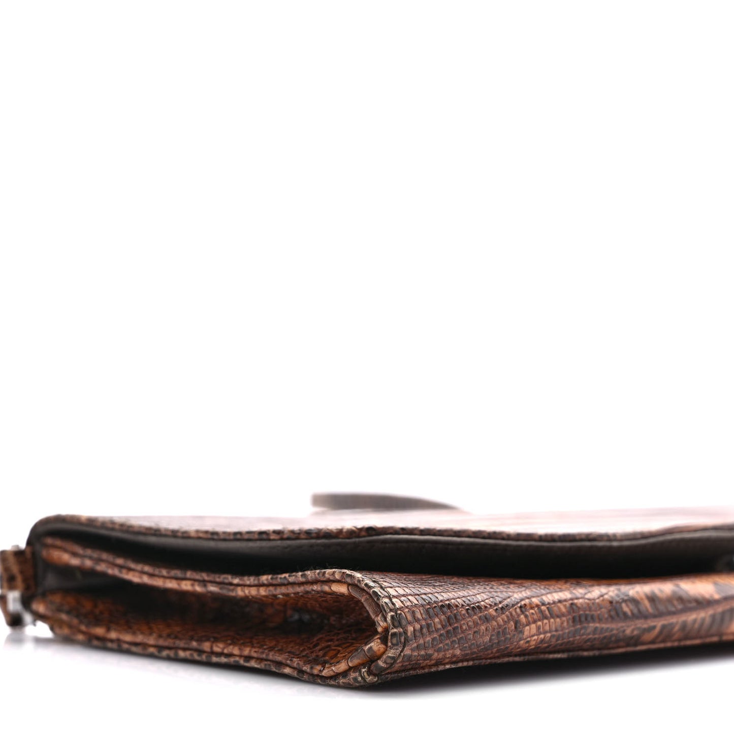 Lizard Flap Shoulder Bag Petalo