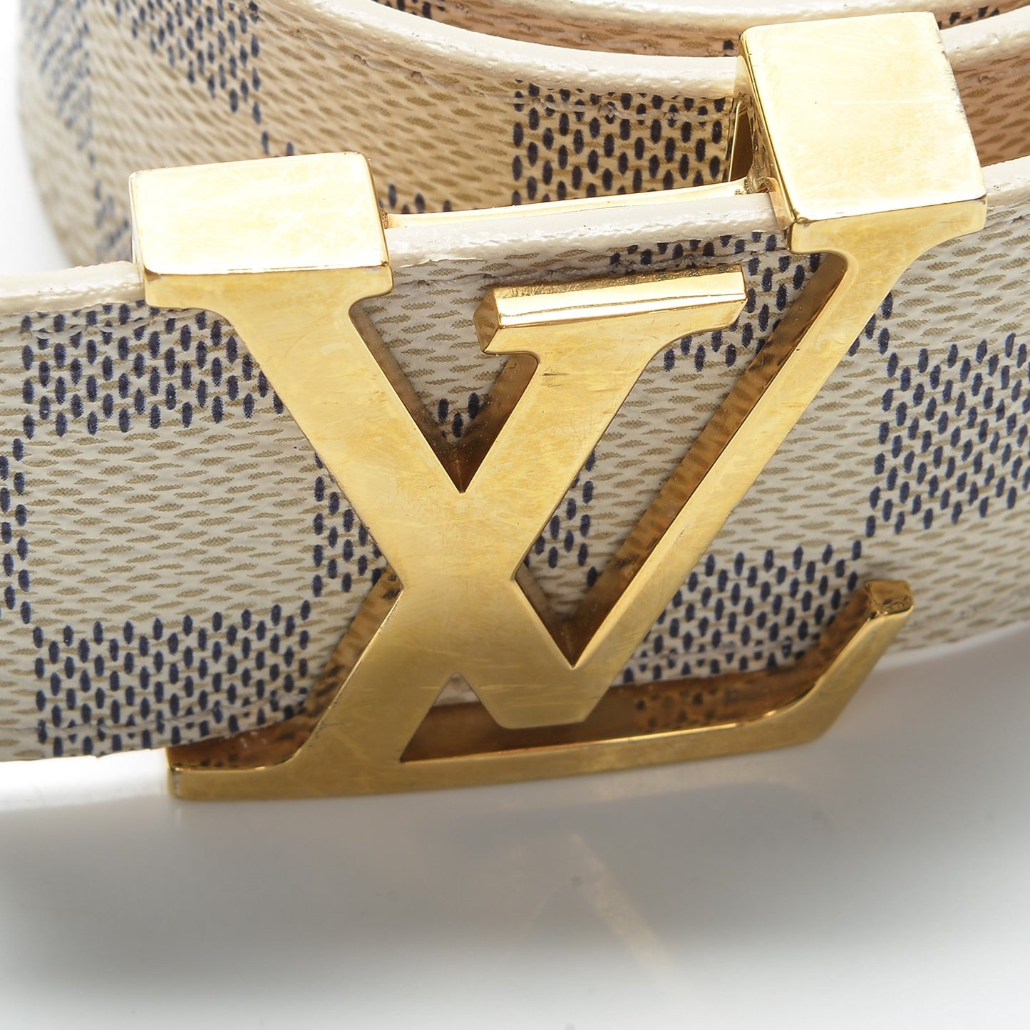 Damier Azur 40mm LV Initiales Belt 80 32
