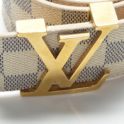 Louis Vuitton Damier Azur 40mm LV Initiales Belt 80 32 4 of 9
