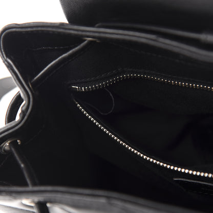 Saint Laurent Calfskin Y Quilted Monogram Small Loulou Backpack Black 7 of 11