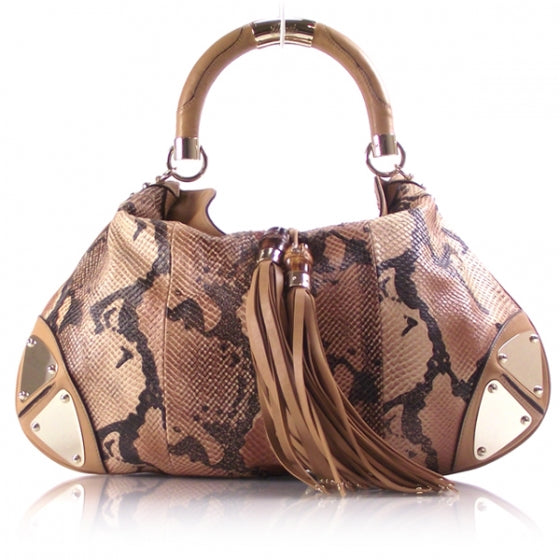 Gucci Python Indy Top Handle 1 of 11