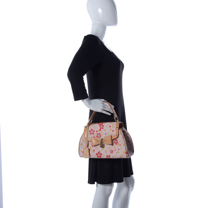 Louis Vuitton Monogram Cherry Blossom Sac Retro Bag Red 2 of 11