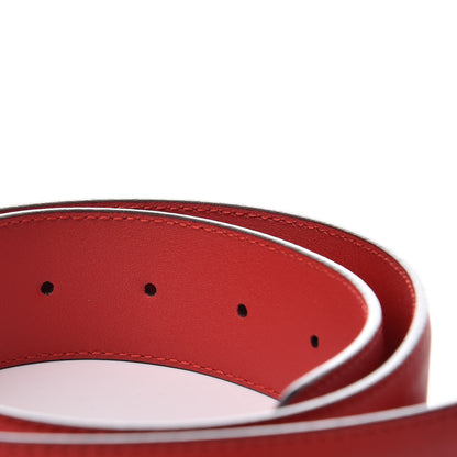 Gucci Moon Calfskin Interlocking G 37mm Belt 85 34 Vibrant Red 4 of 6
