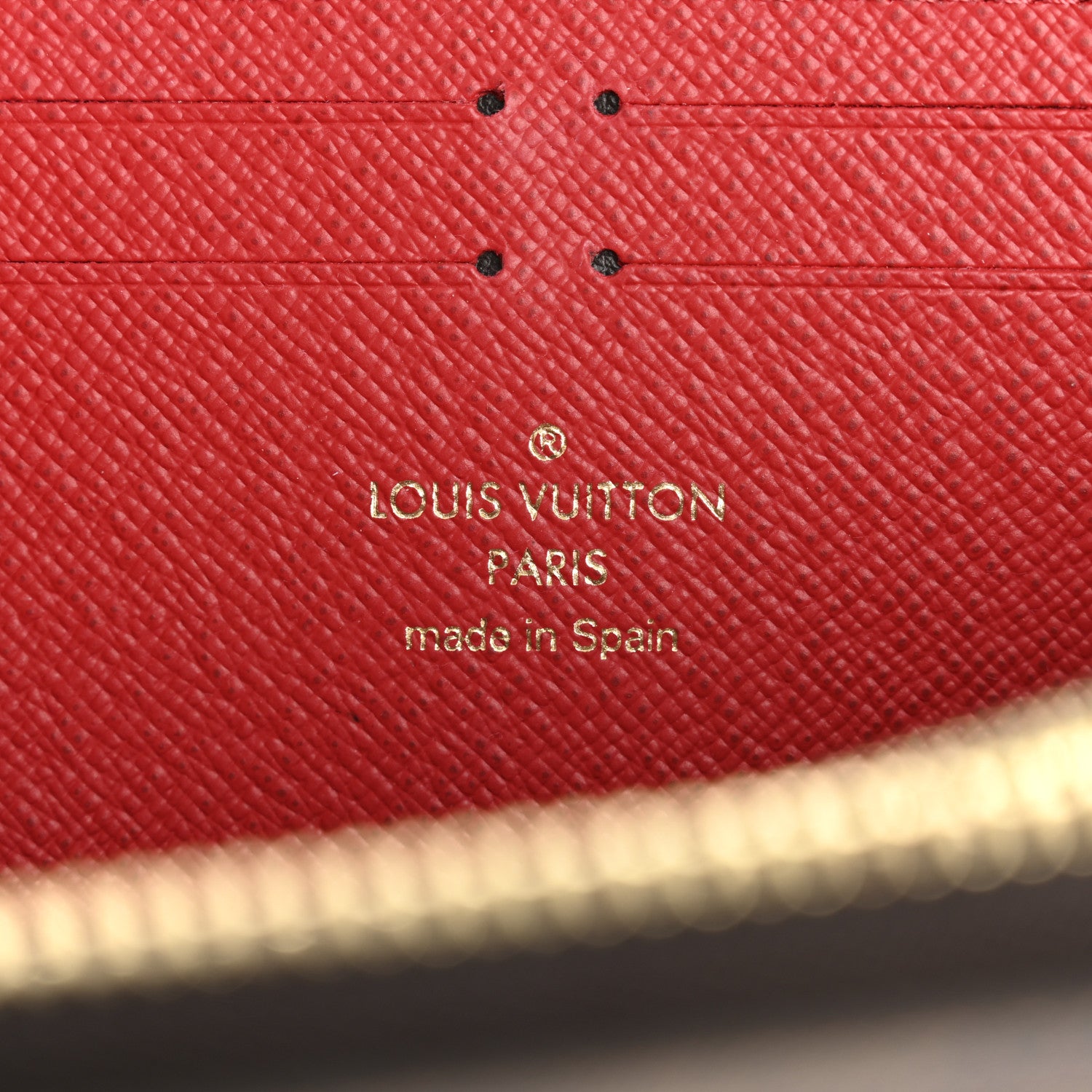 Louis Vuitton Damier Ebene Clemence Wallet Cherry 6 of 8