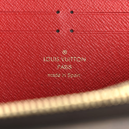 Louis Vuitton Damier Ebene Clemence Wallet Cherry 6 of 8