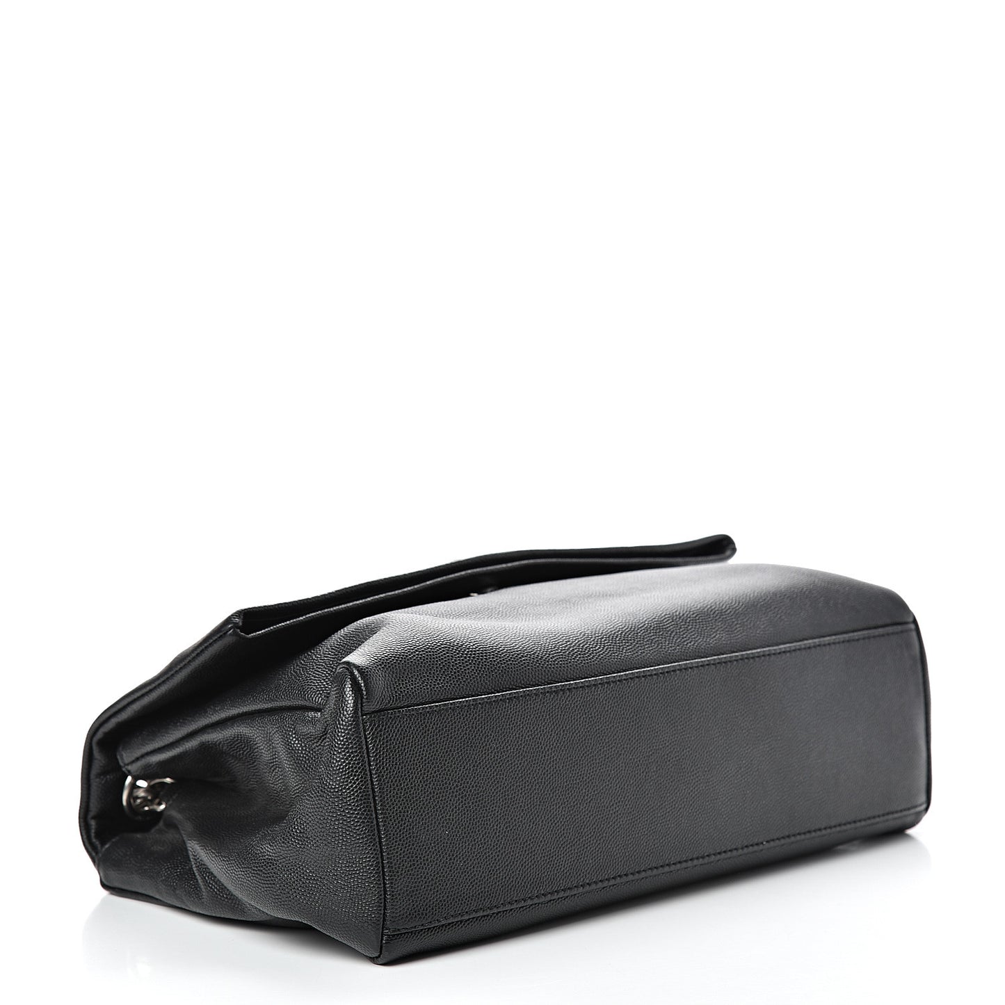 Grain De Poudre Medium West Hollywood Monogram Fold-Over Black