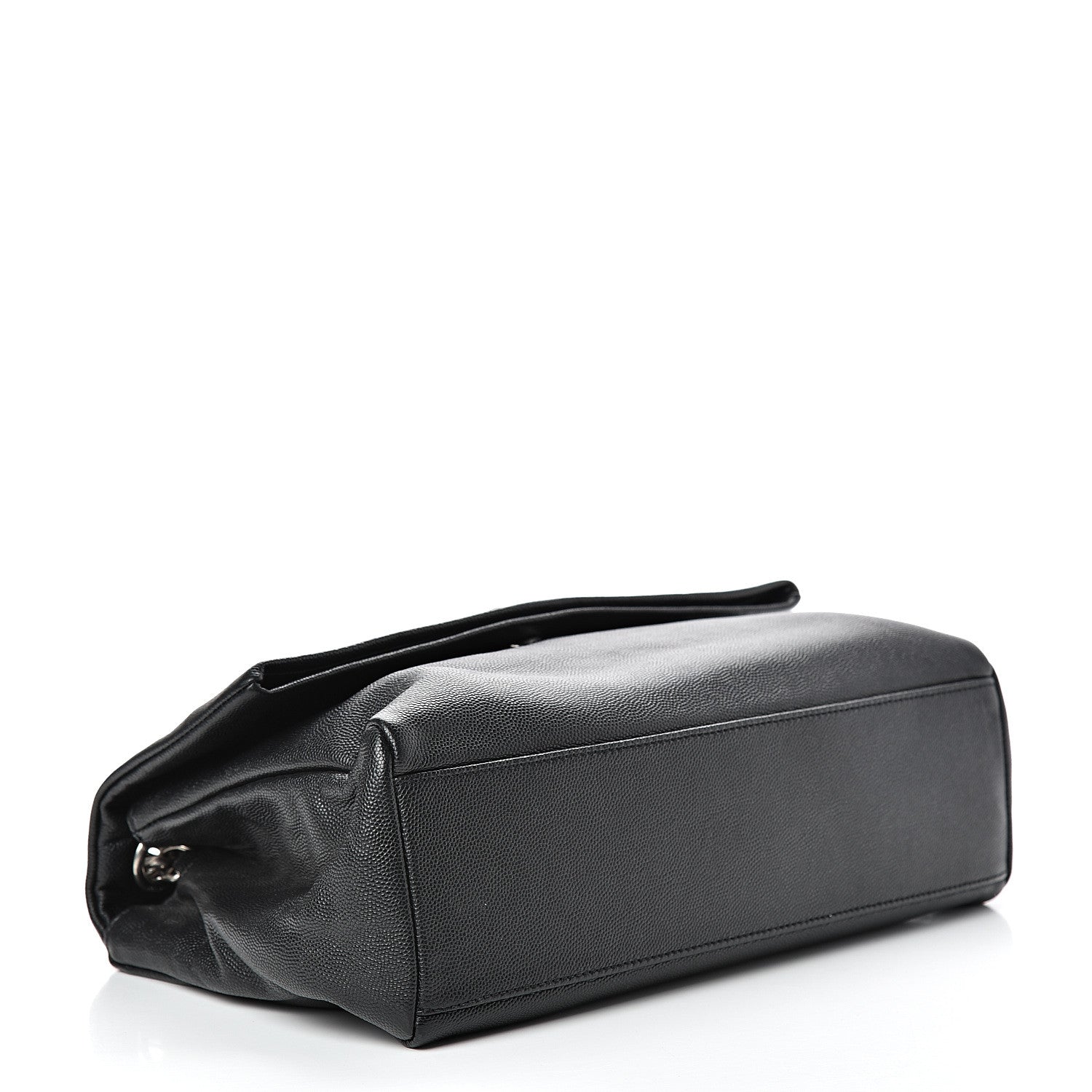 Saint Laurent Grain De Poudre Medium West Hollywood Monogram Fold-Over Black 3 of 10