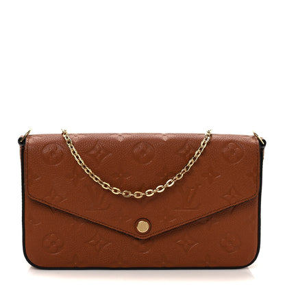 Louis Vuitton Empreinte Pochette Felicie Chain Wallet Cognac 3 of 11