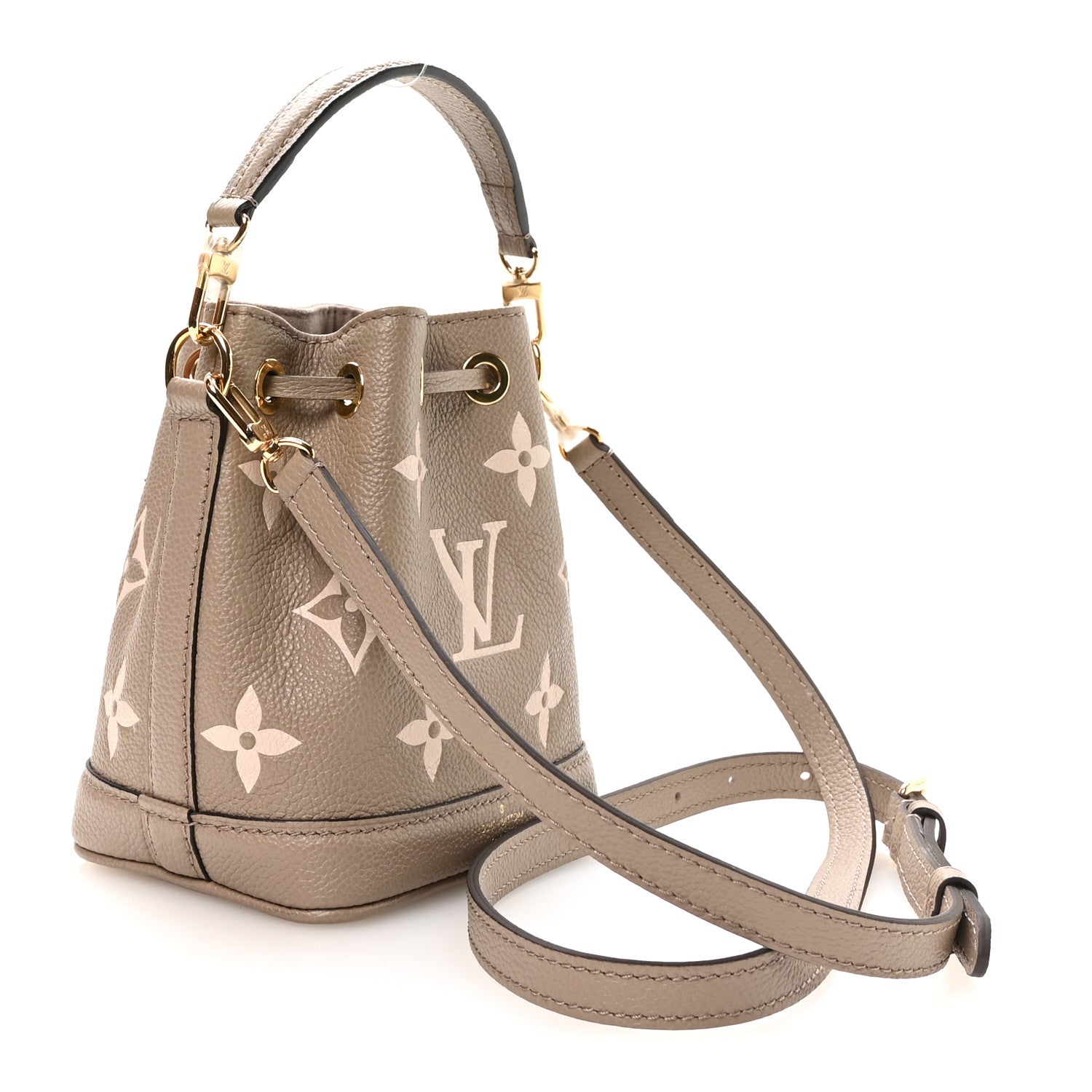 Louis Vuitton Empreinte Monogram Giant Nano Noe Tourterelle Creme 3 of 10