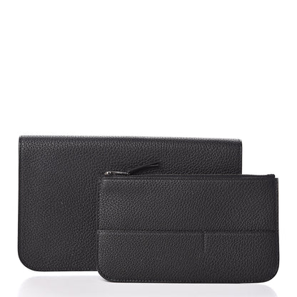 Hermes Togo Dogon Duo Wallet Black 8 of 9