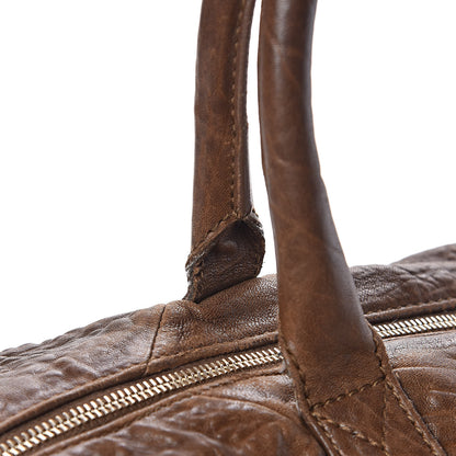 Saint Laurent Pebbled Lambskin Medium Easy Sac Brown 12 of 20