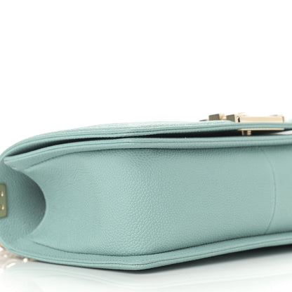 Chanel Caviar Quilted Medium Boy Flap Light Blue 7 of 8