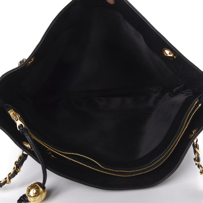 Chanel Caviar Large CC Shoulder Bag Black 4 of 12