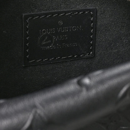 Louis Vuitton Calfskin Debossed Monogram Side Trunk Black 6 of 10