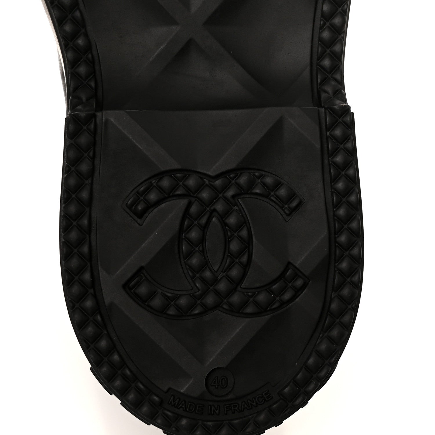 Chanel Caoutchouk CC High Boots 40 Black 7 of 10