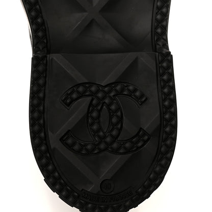 Chanel Caoutchouk CC High Boots 40 Black 7 of 10