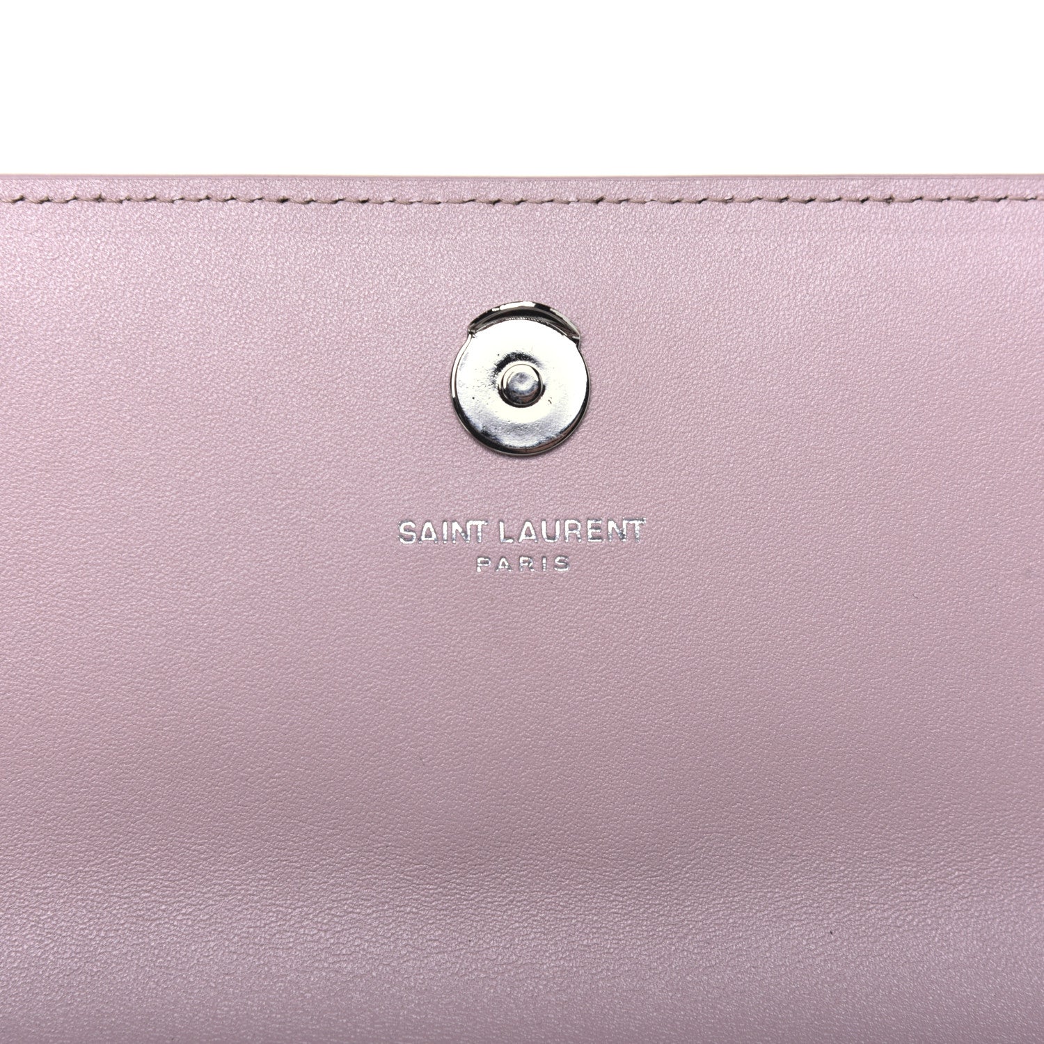 Saint Laurent Calfskin Crocodile Embossed Small Monogram Sunset Soft Nude 9 of 12