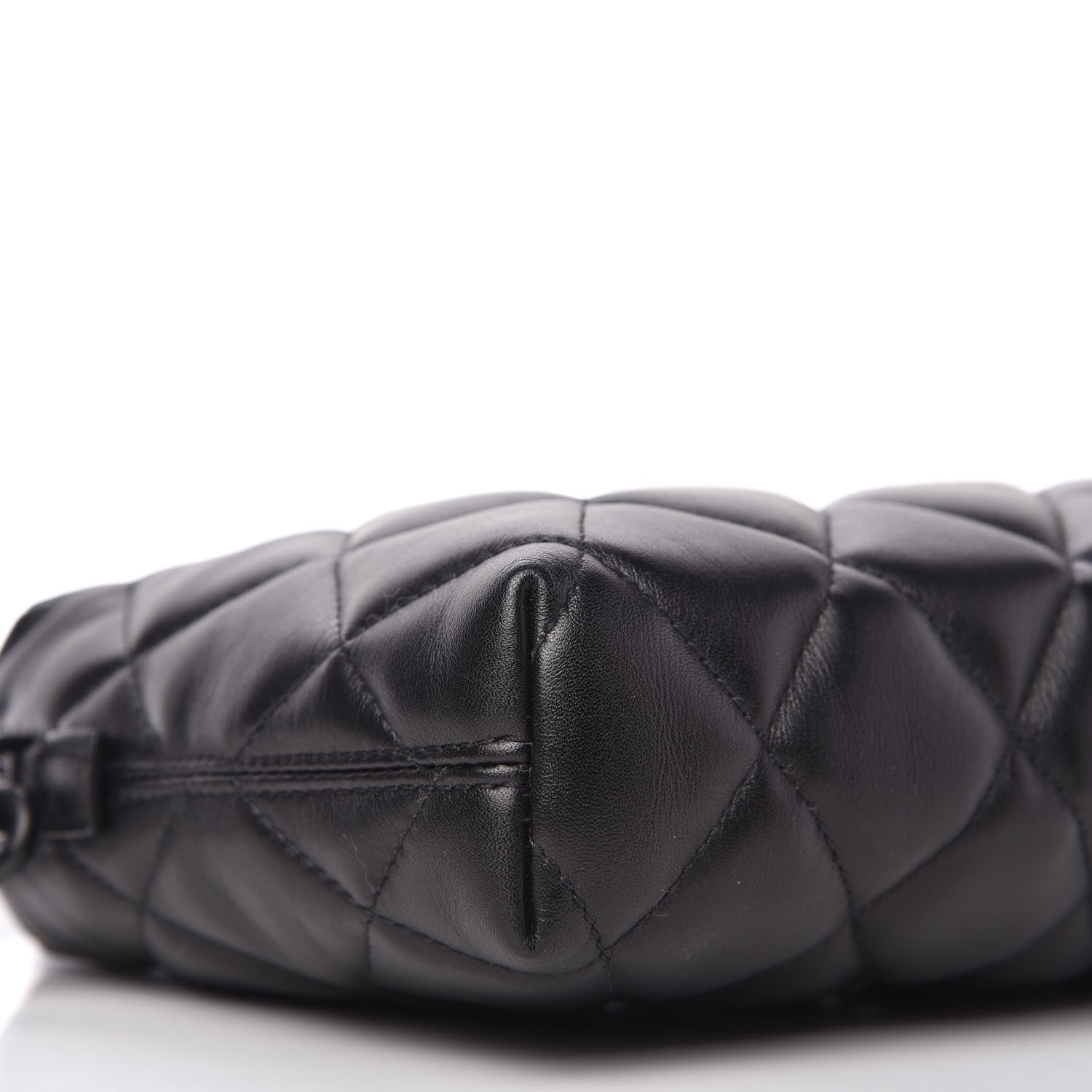 Balenciaga Nappa Calfskin Quilted Touch B Camera Shoulder Bag Black 6 of 10