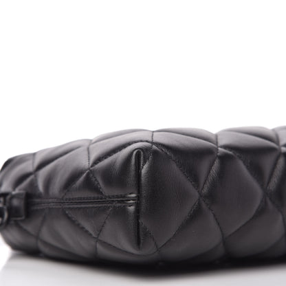 Balenciaga Nappa Calfskin Quilted Touch B Camera Shoulder Bag Black 6 of 10