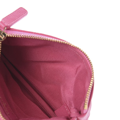 Chanel Caviar Quilted Small Cosmetic Case Pink 5 of 11