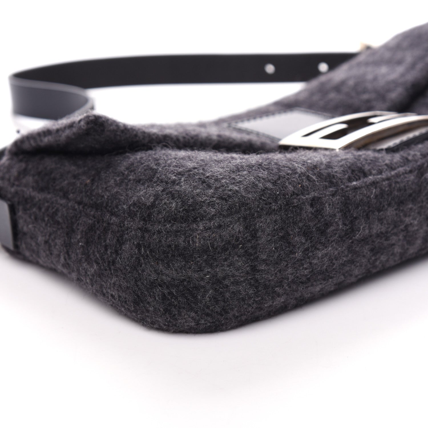 Fendi Wool Zucca Baguette Grey 8 of 9