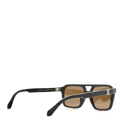Louis Vuitton Acetate LV Hit Large Square Sunglasses Z3095U  Black 4 of 8