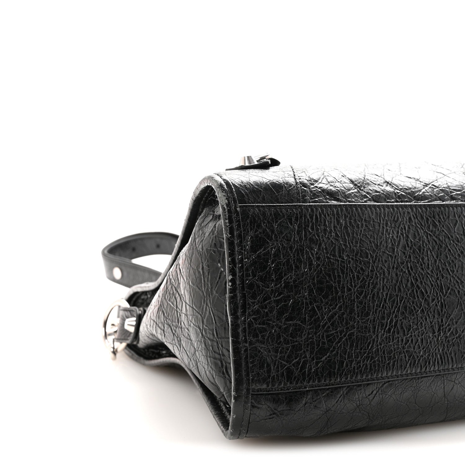 Balenciaga Agneau Arena Silver Hardware Medium Le City Black 9 of 10