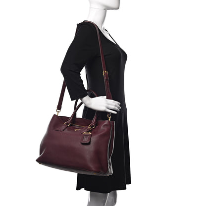 Prada Vitello Daino Tote Granato 2 of 17