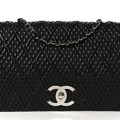 Chanel Lambskin Astrakan Single Flap Black 8 of 14
