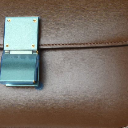 Celine Box Calfskin Medium Classic Box Flap Bag Camel 14 of 15