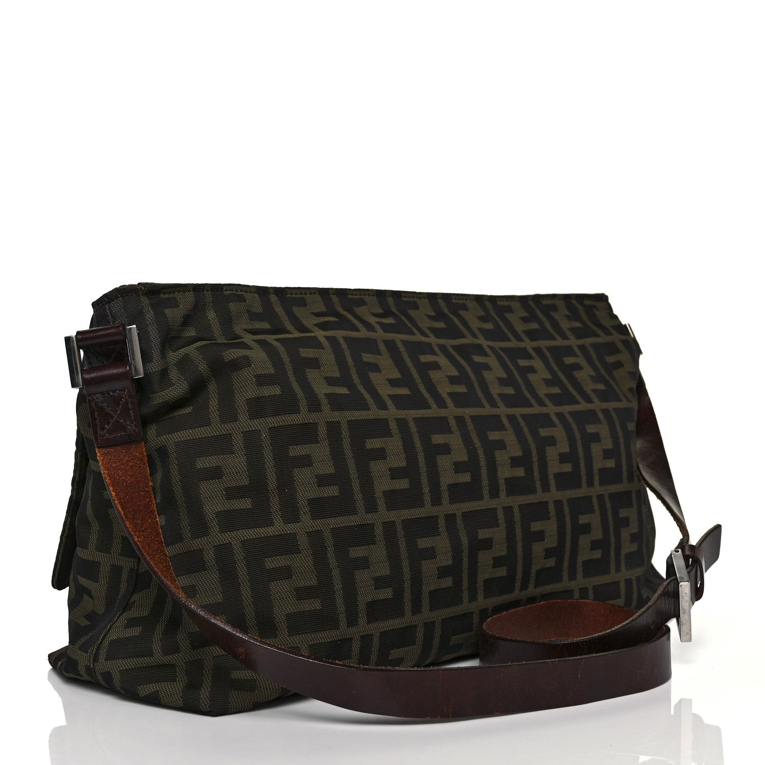 Fendi Zucca Shoulder Bag Tobacco 3 of 10